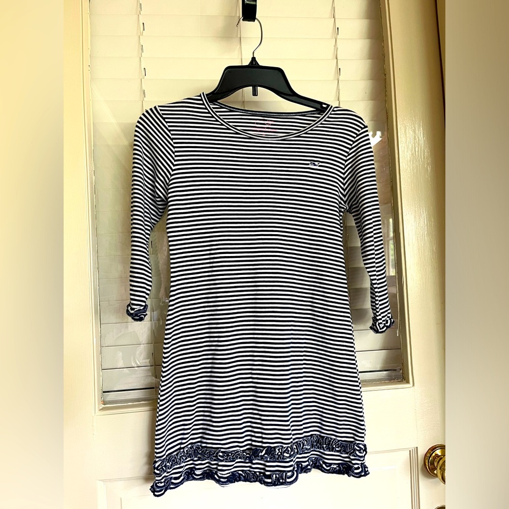 Vineyard Vines Medium (10-12) Striped Dress - Girls